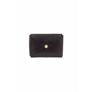 NEW IL BISONTE women's sovana mini card case in black